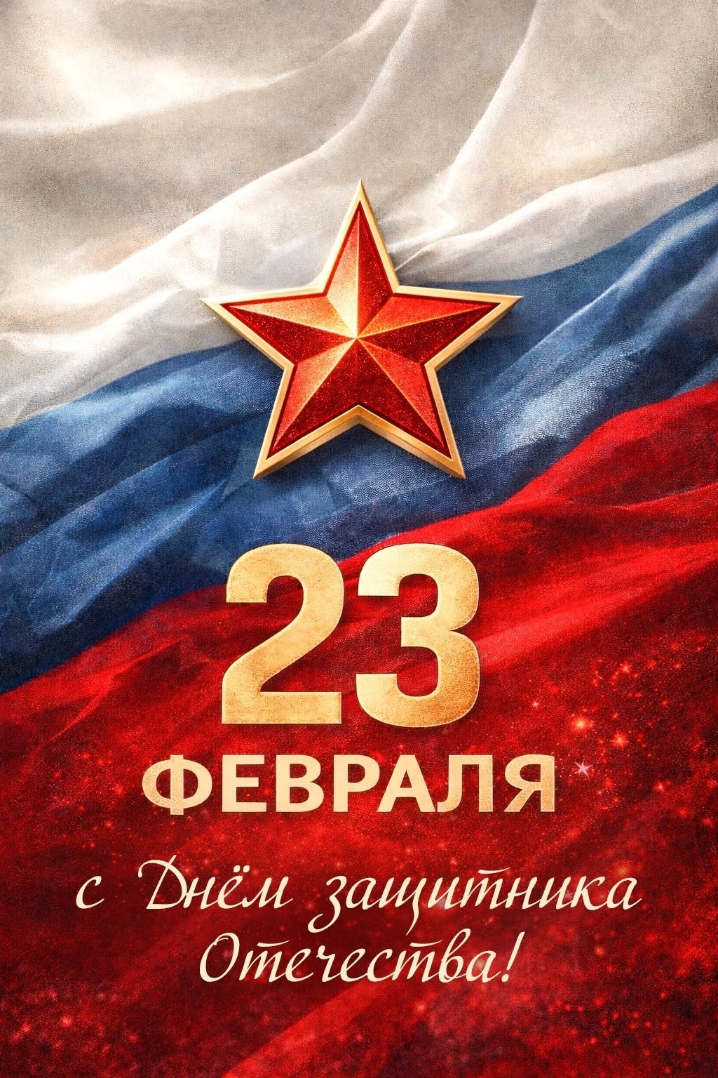 Район поздравляет мужчин.